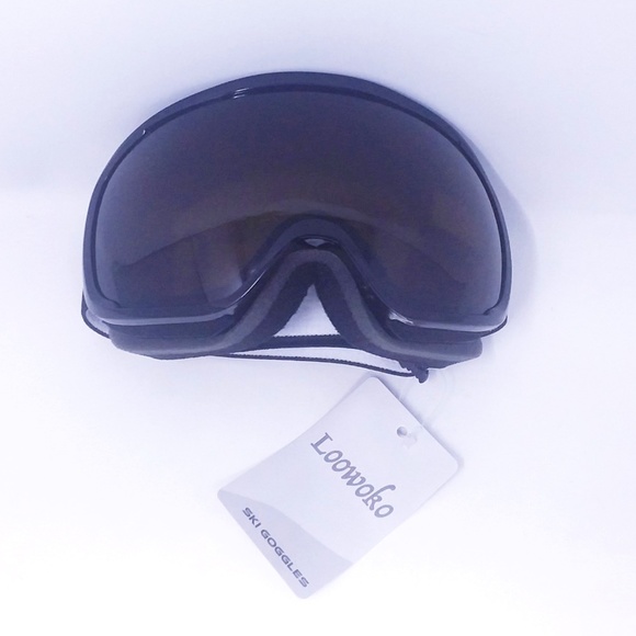 Black Frame Smoky Brown Lens 14.1% VLT Snowboard Ski Goggles - Picture 2 of 12